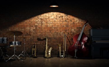music instruments. 3D Rendering